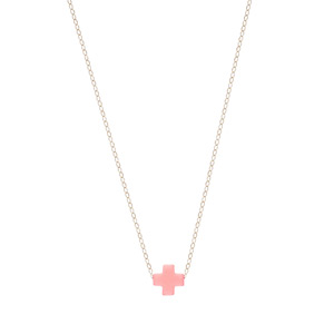 Pink Cross Kids-tween-necklace