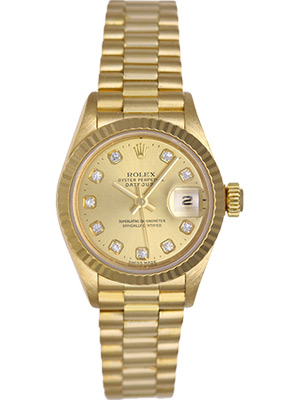 Rolex Ladies 18k Solid Gold Watch