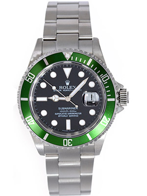  Watches Rolex on Rolex Watches  Rolex Submariner 50th Anniversary 16610 Lv Green Steel