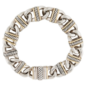 David Yurman Madison Curb Link Bracelet - 18K Yellow Gold Link