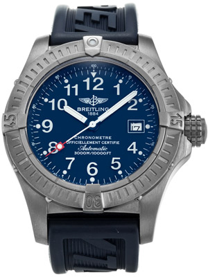 Breitling Aeromarine Avenger Seawolf Titanium e17370 with Blue Dial