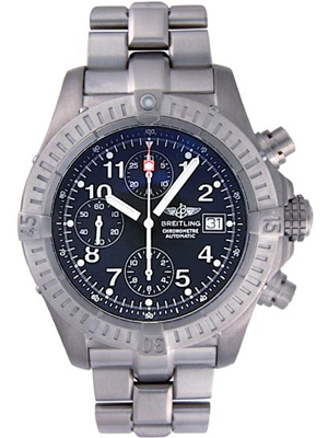 Breitling Avenger Titanium Seawolf 44mm Chronograph with Blue Dial