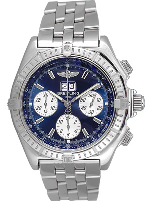 Breitling Wind-Rider with Blue Dial and White Sub-Dials