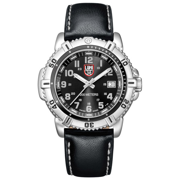 Luminox Steel Colormark 38mm Quartz with Leather Strap