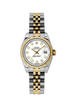 Rolex Ladies Watch Lady Datejust White Dial Diamond 179173