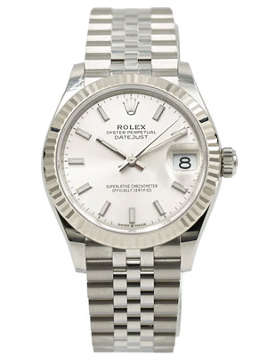 Rolex Women's 31 mm Oyster Perpetual Datejust with White Dial