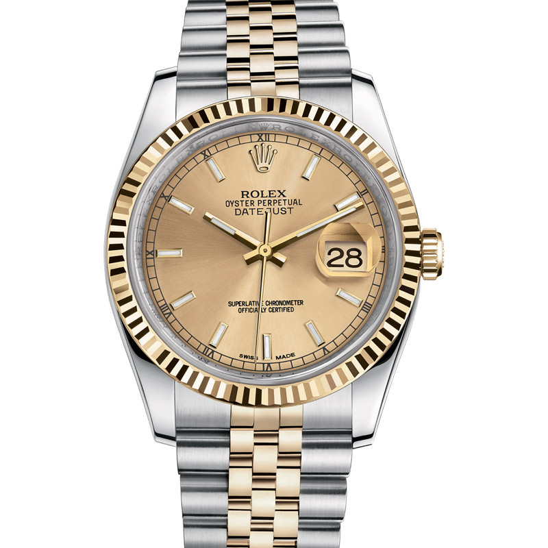 Rolex Oyster Perpetual with Champagne Dial 116233