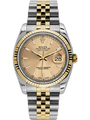 Rolex Oyster Perpetual Datejust 16233 Champagne Dial