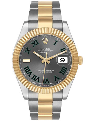 Rolex Date-Just II 41 Millimeter Wimbledon Dial