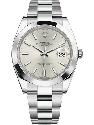 Datejust II Men's Oyster Perpetual Datejust with Silver Index Dial 41 mm
