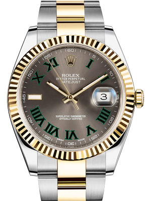 Rolex Oyster Perpetual Datejust II 116333 Green Roman Dial