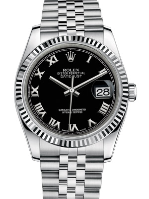 Rolex Stainless Datejust 116234 Black Dial