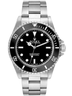 Rolex Submariner Watch Black Dial Stainless Steel (No Date)