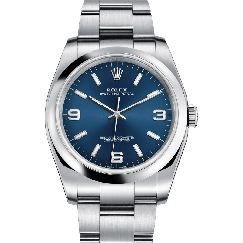 blue face rolex oyster perpetual datejust