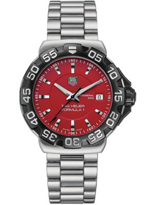Tag Heuer Formula 1 Men's Quartz Watch Red Dial Date Sapphire Glass